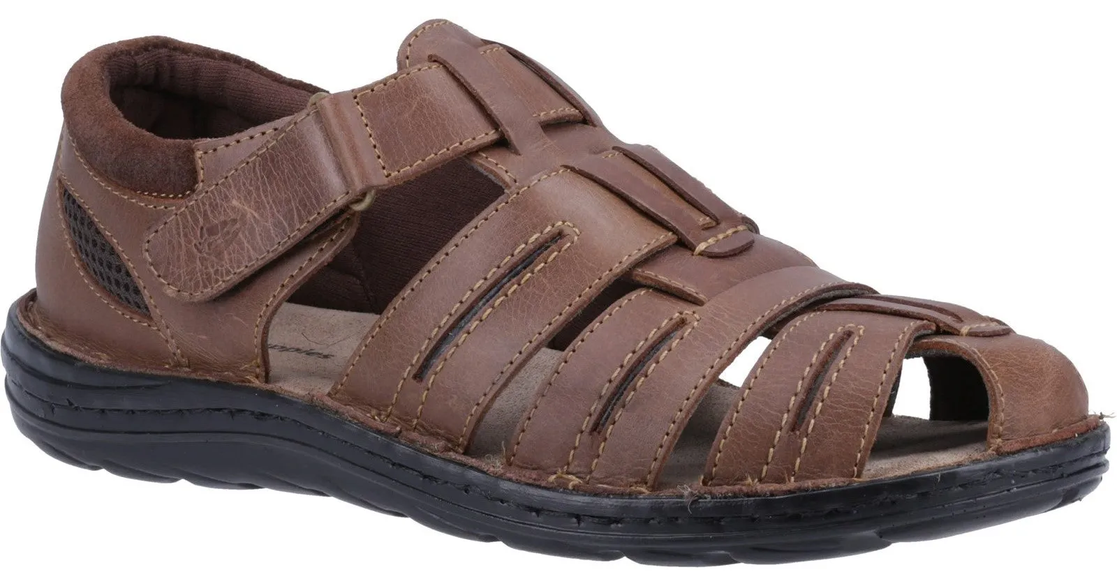 Hush Puppies Albert Mens Leather Fisherman Sandal