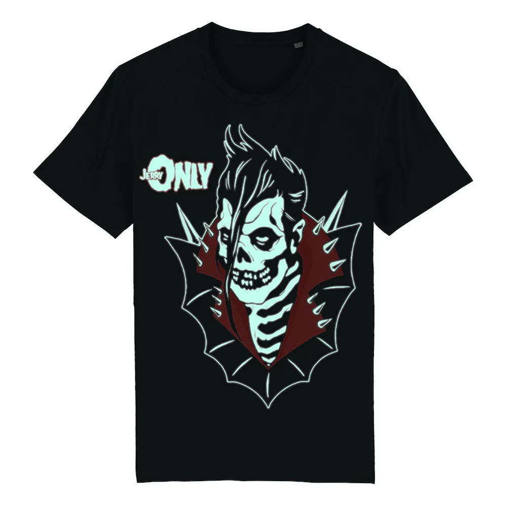 JERRY ONLY "ANTI-HERO" BLACK TEE WITH GLOW IN THE DARK INK