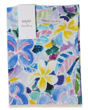 Kip & Co X Ken Done | Frangipani Linen Tea Towel