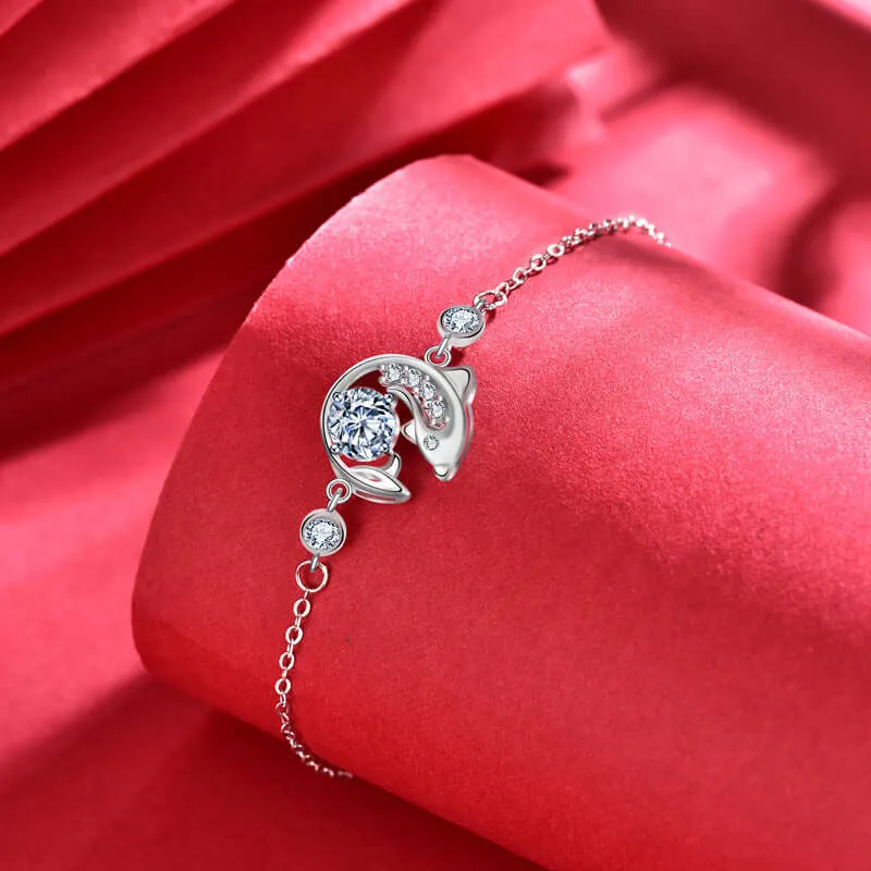 Koi Fish Moissanite Bracelet