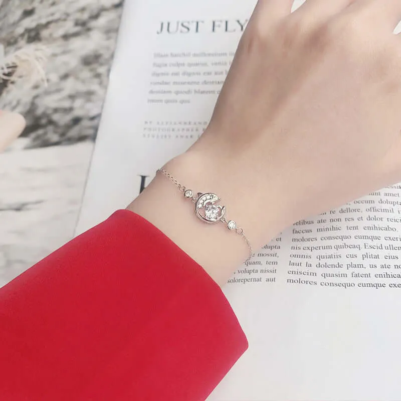 Koi Fish Moissanite Bracelet