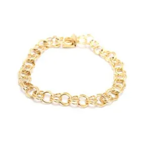 Ladies Traditional Double Link Bracelet 8mm