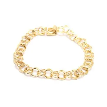 Ladies Traditional Double Link Bracelet 8mm