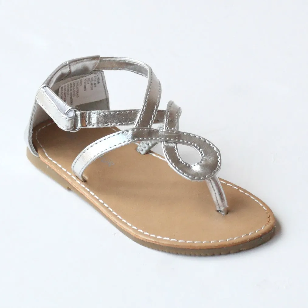 L'Amour Girls J914 Swirl Loop Sandals