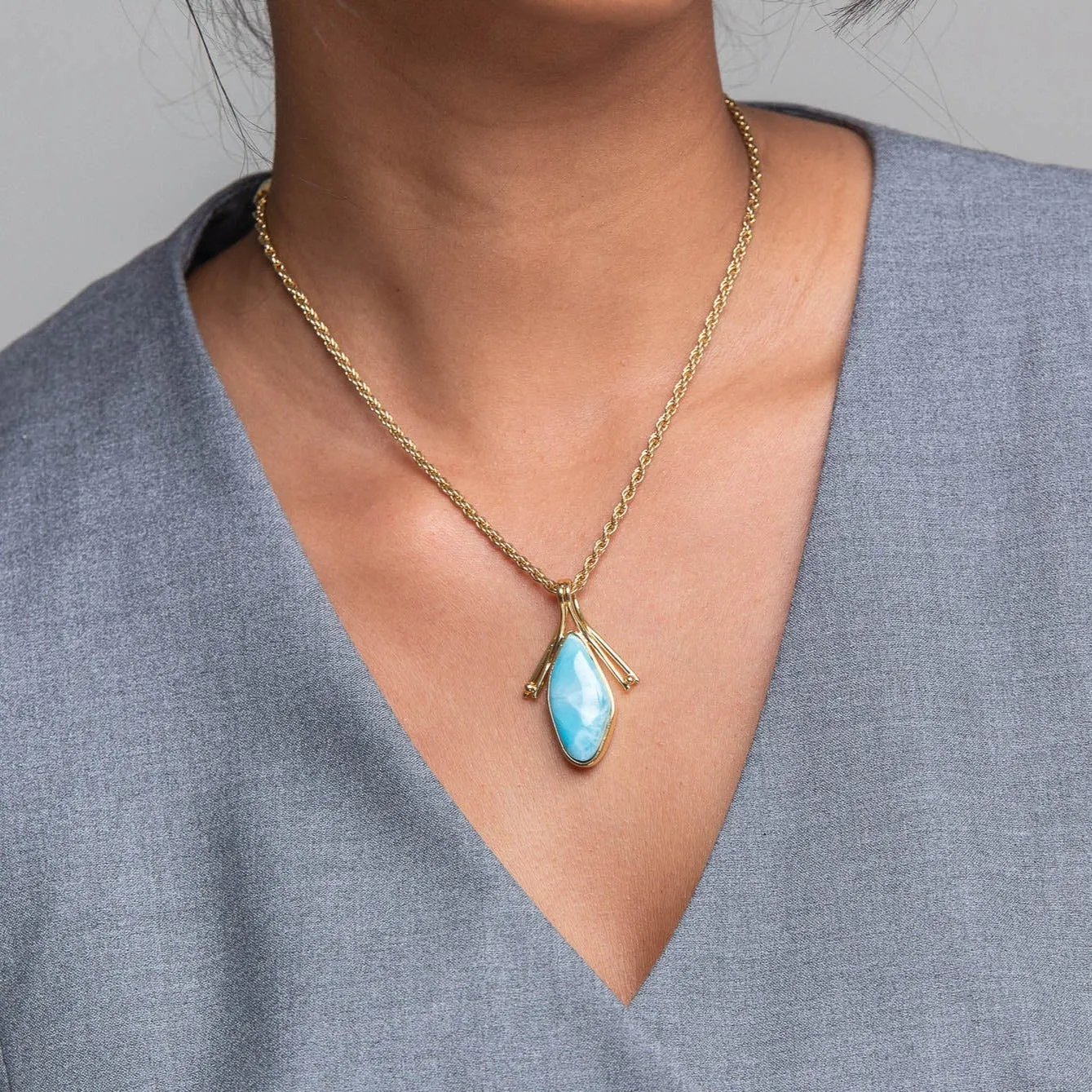 Larimar Pendant Zhara