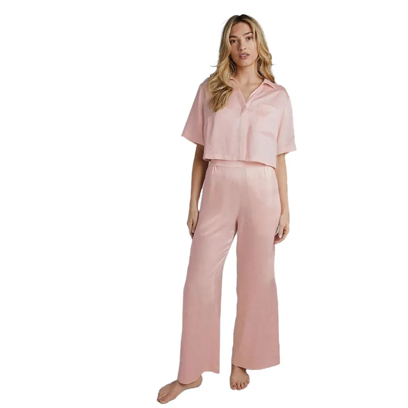 LUNYA | Washable Silk High Rise Pant Set - Limited Edition Frosted Rose