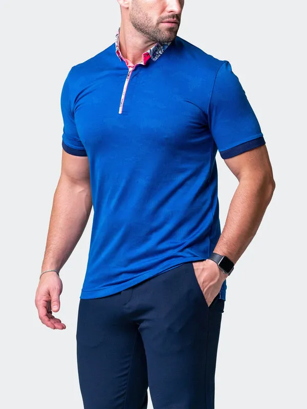 Maceoo Short-Sleeve Polos | Polo Mozarttazo Blue