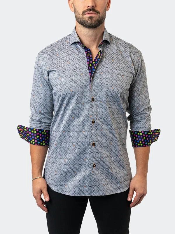 Maceoo Stretch Shirt | Einstein Symbols 13 Grey