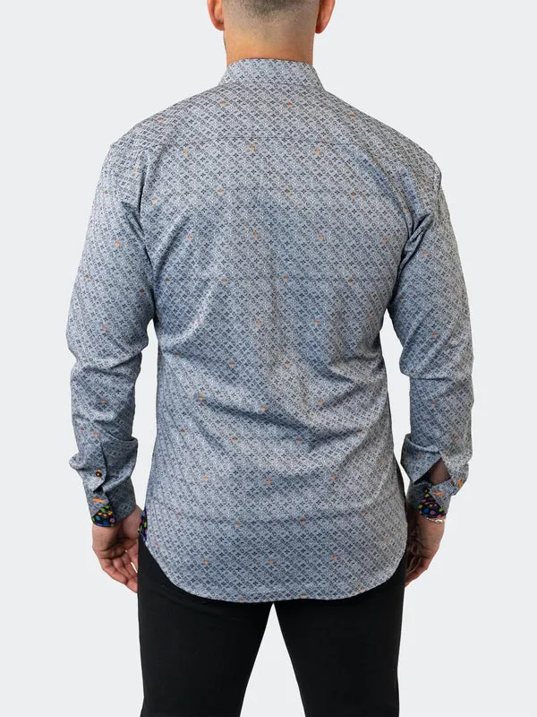 Maceoo Stretch Shirt | Einstein Symbols 13 Grey