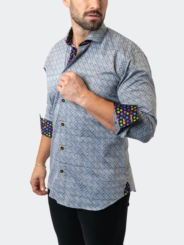 Maceoo Stretch Shirt | Einstein Symbols 13 Grey