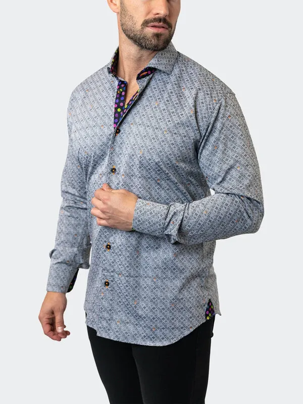 Maceoo Stretch Shirt | Einstein Symbols 13 Grey