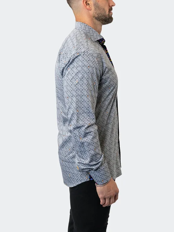 Maceoo Stretch Shirt | Einstein Symbols 13 Grey