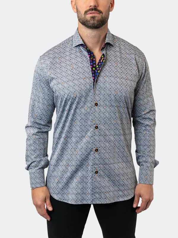 Maceoo Stretch Shirt | Einstein Symbols 13 Grey