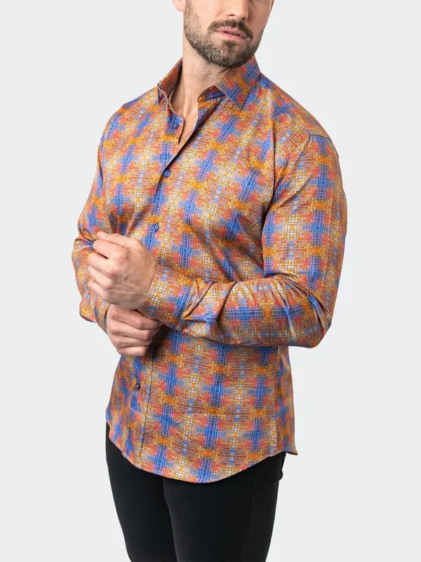 Maceoo Stretch Shirt | Fibonacci StretchCrossTile Multi