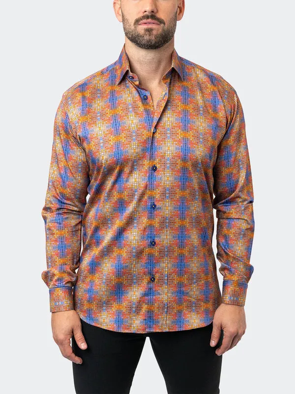 Maceoo Stretch Shirt | Fibonacci StretchCrossTile Multi