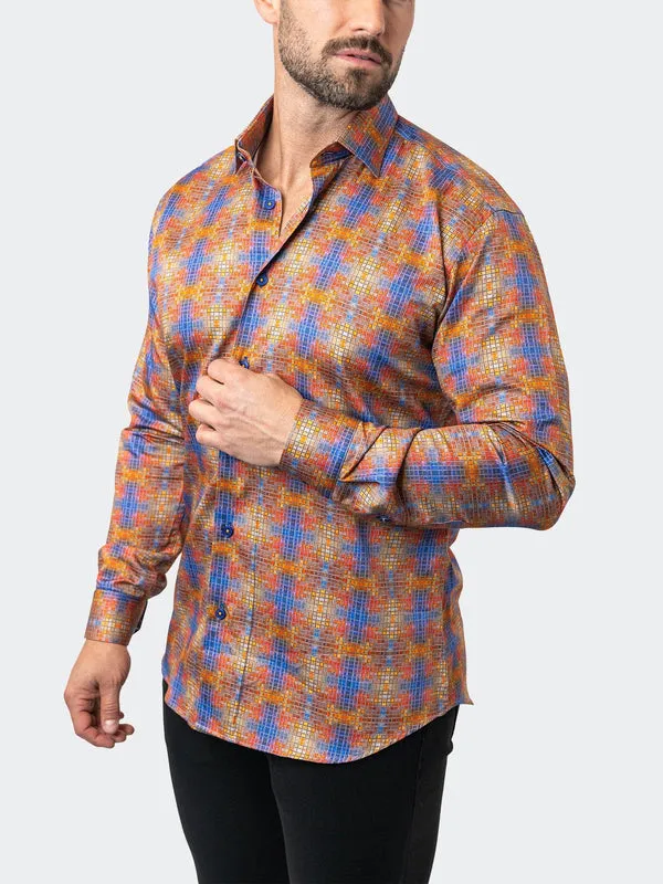 Maceoo Stretch Shirt | Fibonacci StretchCrossTile Multi