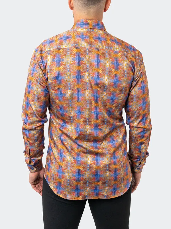 Maceoo Stretch Shirt | Fibonacci StretchCrossTile Multi