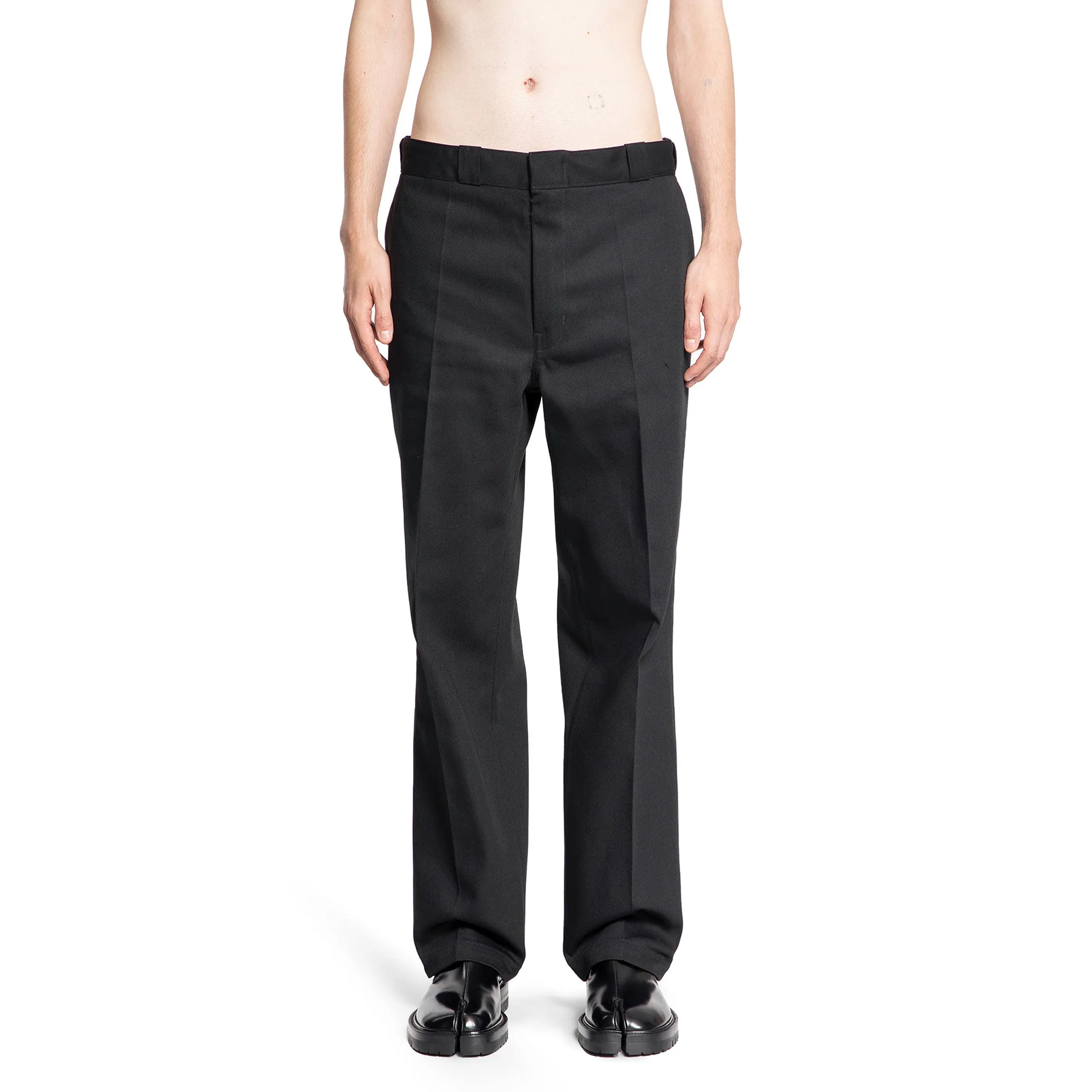 MAISON MARGIELA MAN BLACK TROUSERS