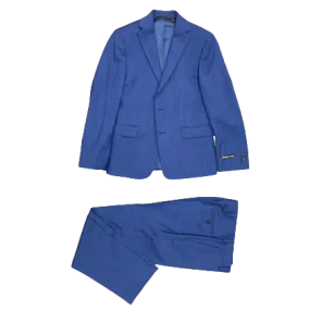 Michael Kors Boys Blue Tic Wool Suit _ X0001