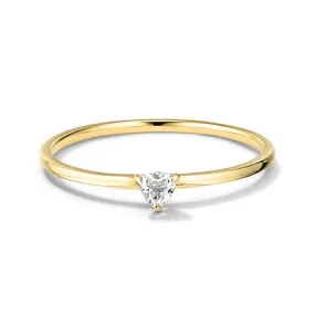 Moissanite Trillion Stacker Ring