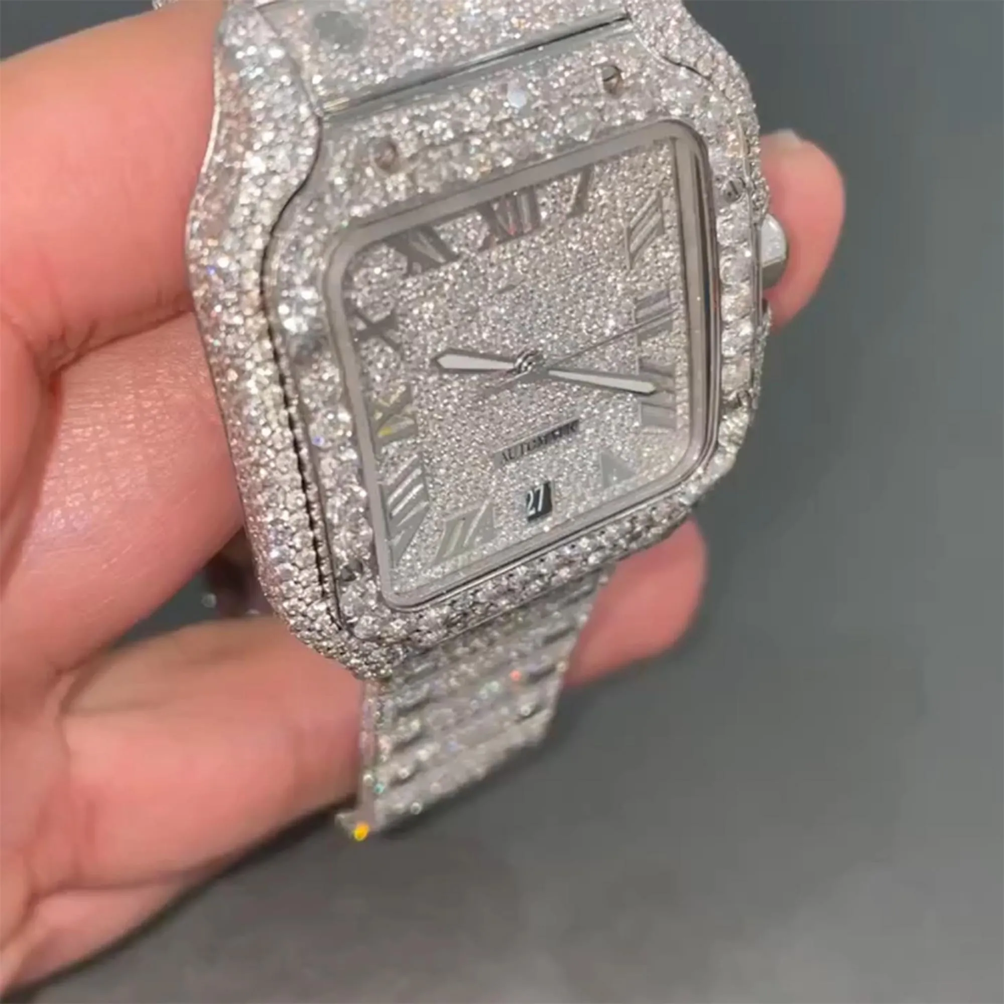 Moissanite watch | diamond watch | iced out watch