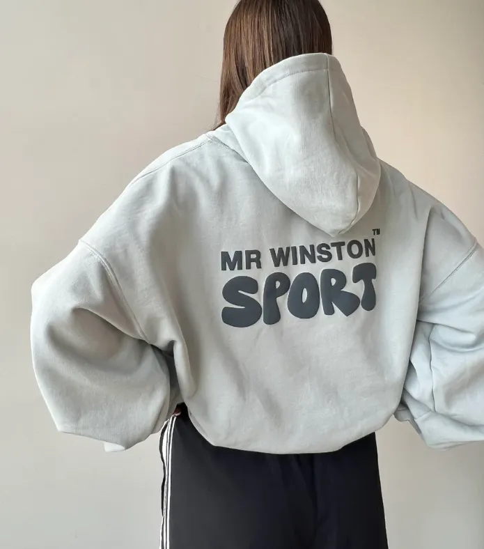 Mr Winston Soft Grey Hoodie