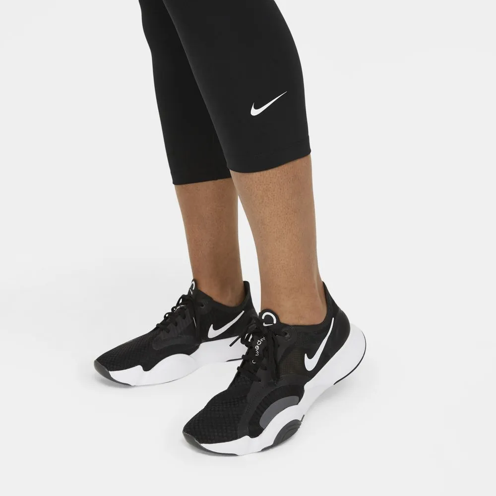 Nike Women's One Capri Tight Black / White