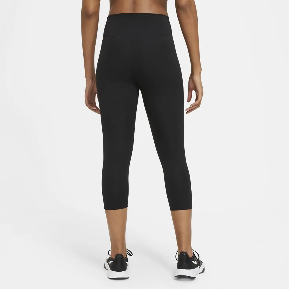 Nike Women's One Capri Tight Black / White