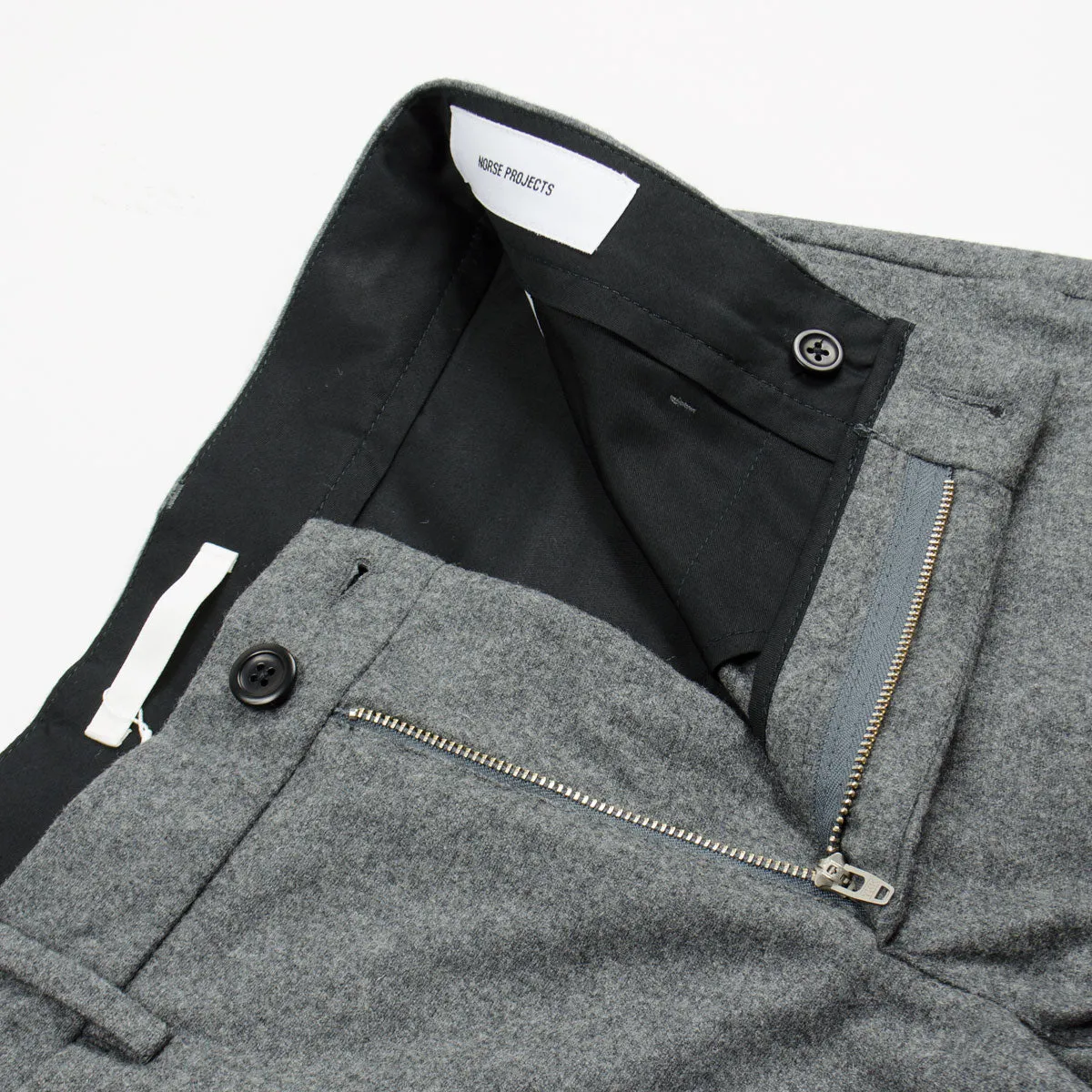 Norse Projects - Aros Wool Trousers - Charcoal Melange