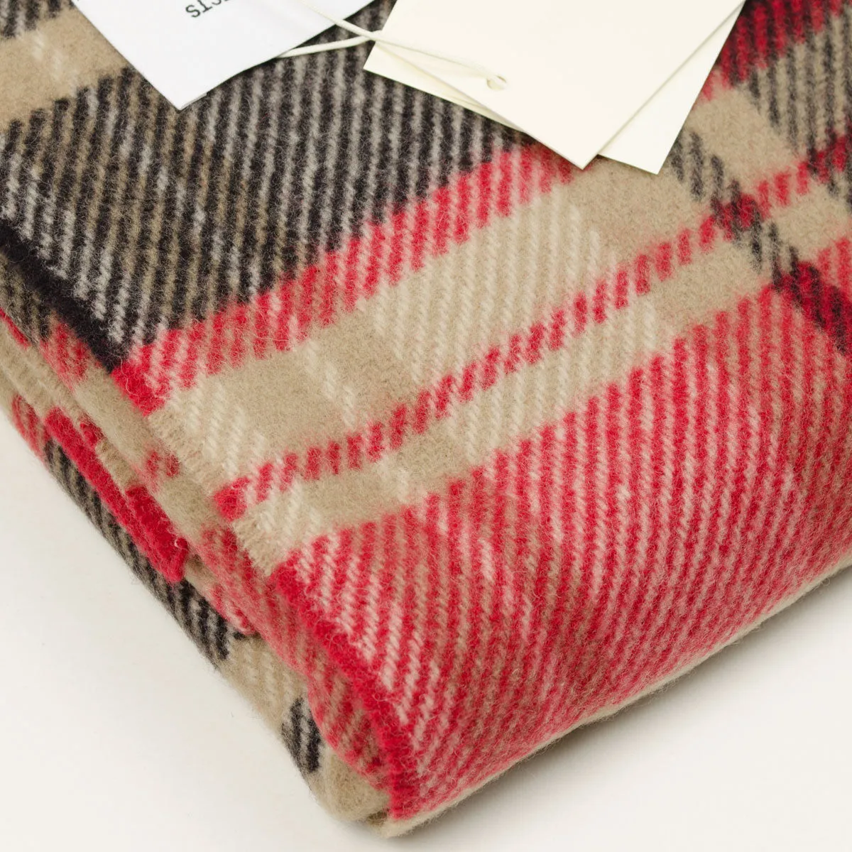 Norse Projects - Virgin Wool Checked Scarf - Holmen Red