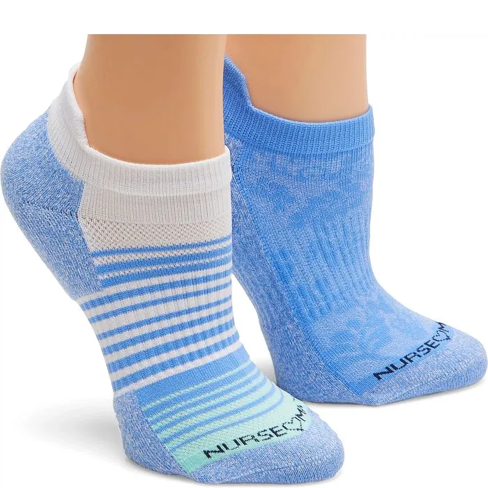 NurseMates Anklet Compression Socks - 2 Pack