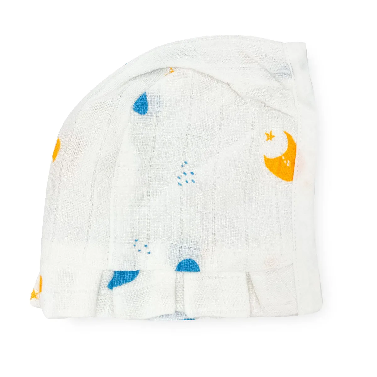 Organic Muslin Newborn Baby Cap -Cloud