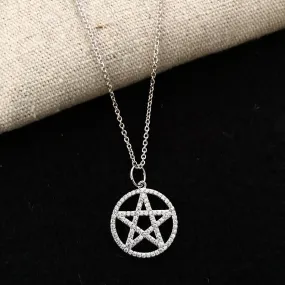 Pentagram Charm on a chain