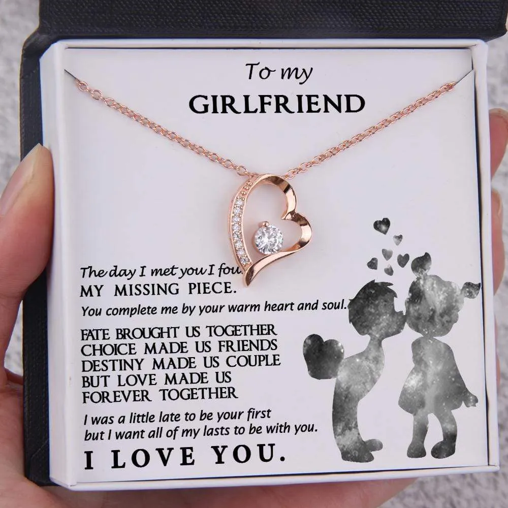 Personalized Cordate Shape Necklace With Box