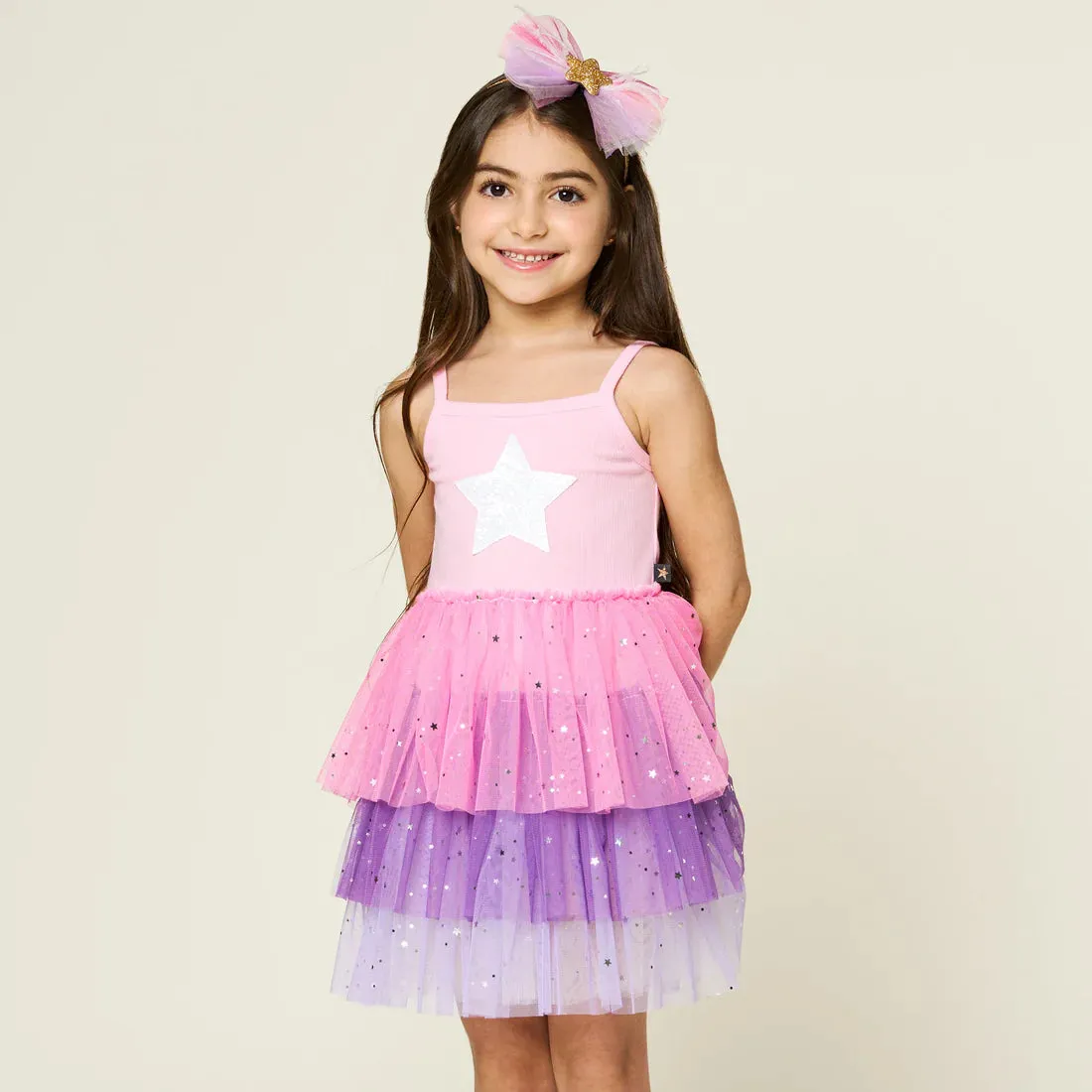 Petite Hailey Three Layered Tutu Dress - Pink