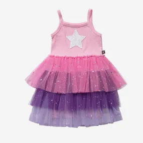 Petite Hailey Three Layered Tutu Dress - Pink