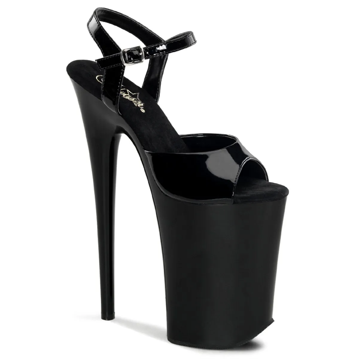 Pleaser Infinity-909-Black-Size 5-Clearance