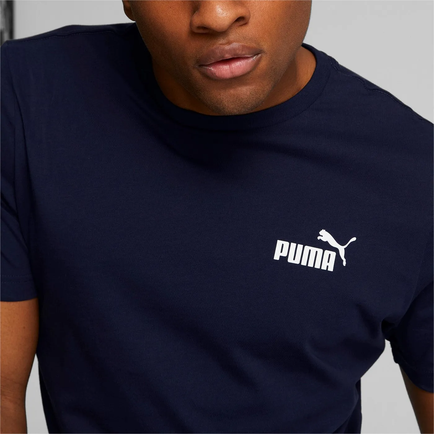 Puma men's short sleeve t-shirt ESS Small Logo 586668 06 blue