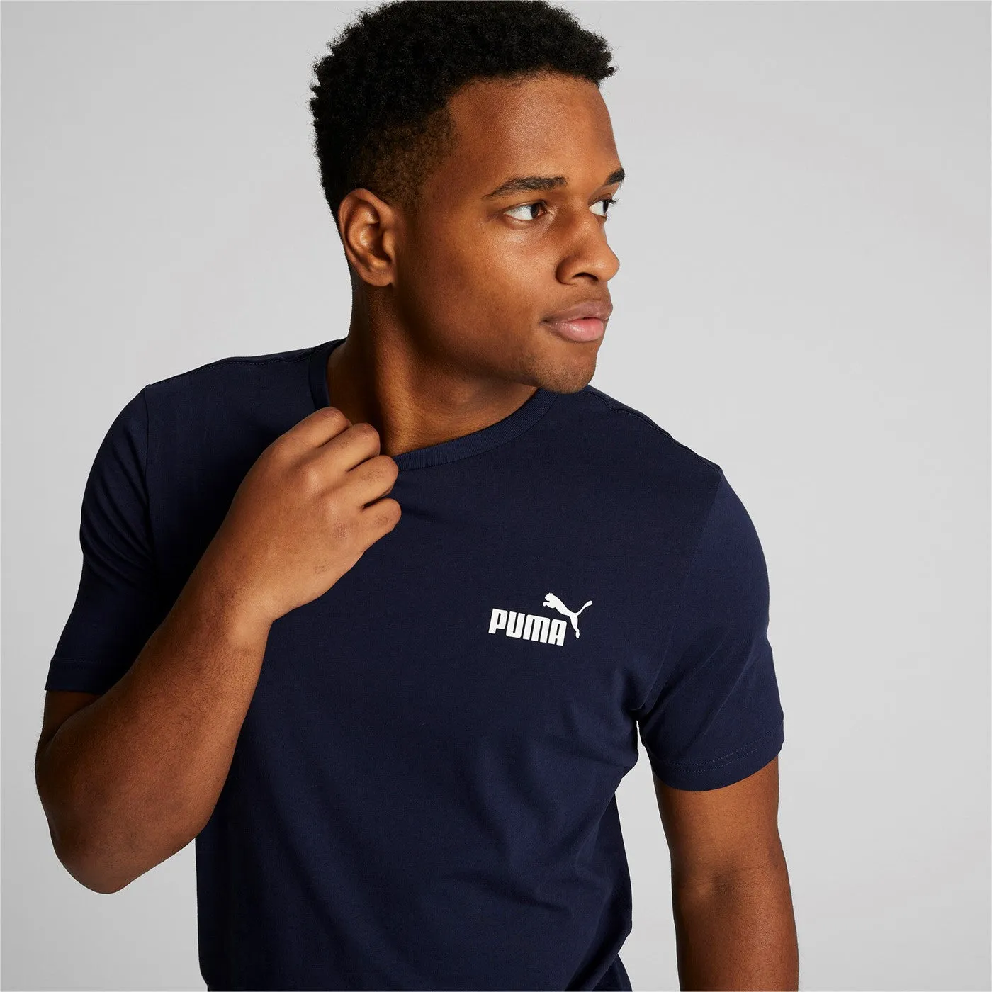 Puma men's short sleeve t-shirt ESS Small Logo 586668 06 blue