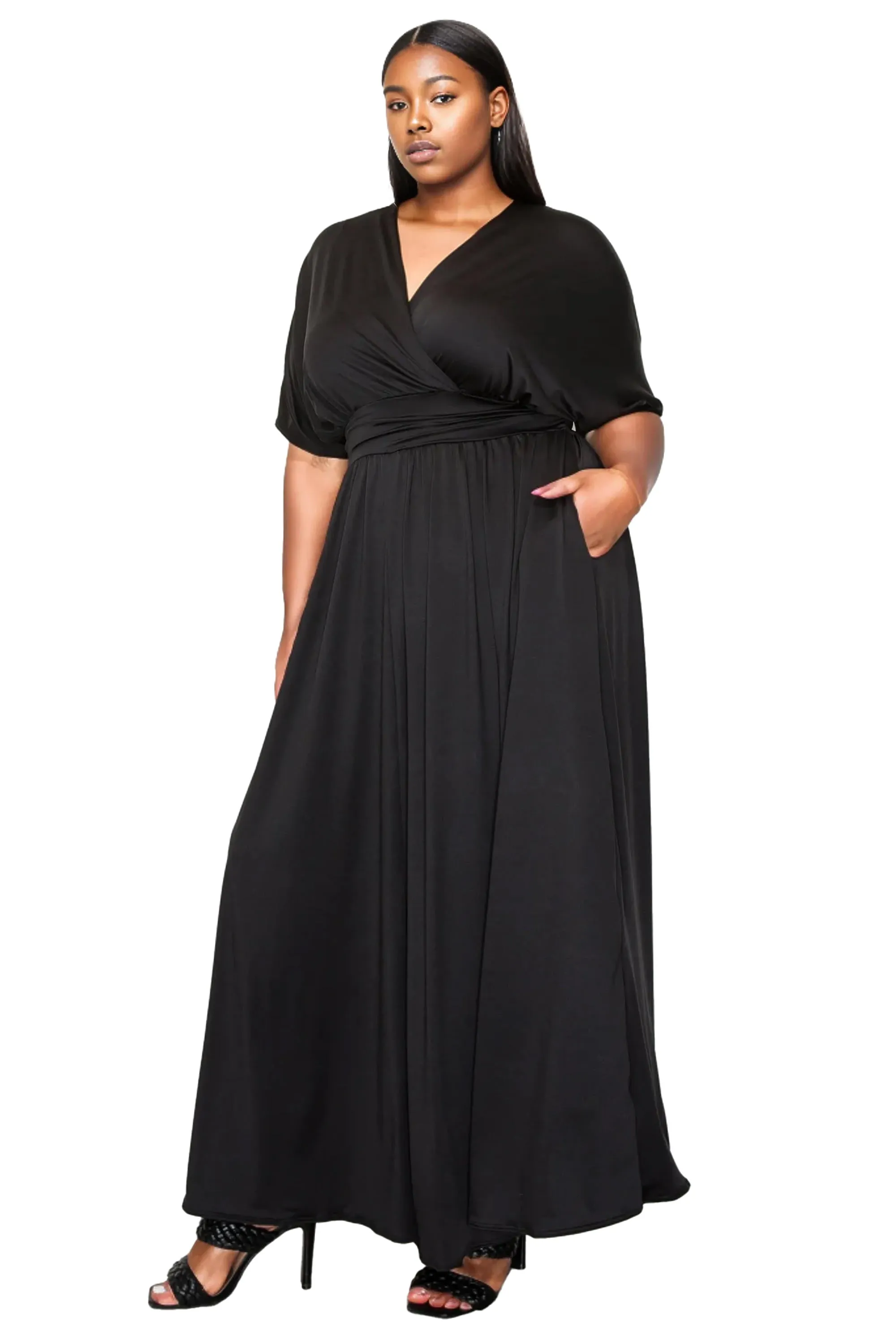 Raffi Empire Waist Pocket Maxi Dress