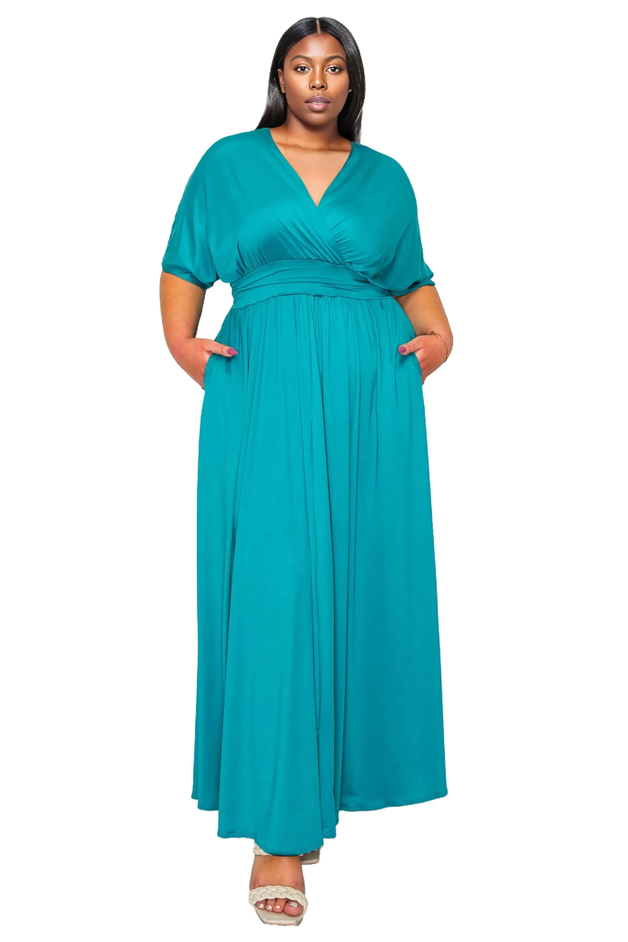 Raffi Empire Waist Pocket Maxi Dress