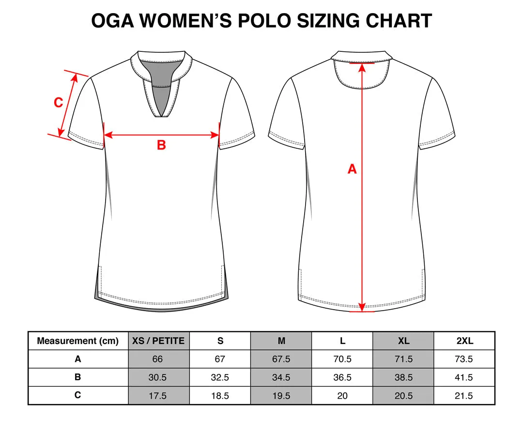 Raspberry Bloom - OGA Ladies Polo -  Raspberry Blue