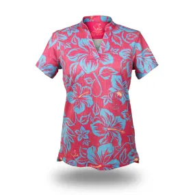 Raspberry Bloom - OGA Ladies Polo -  Raspberry Blue