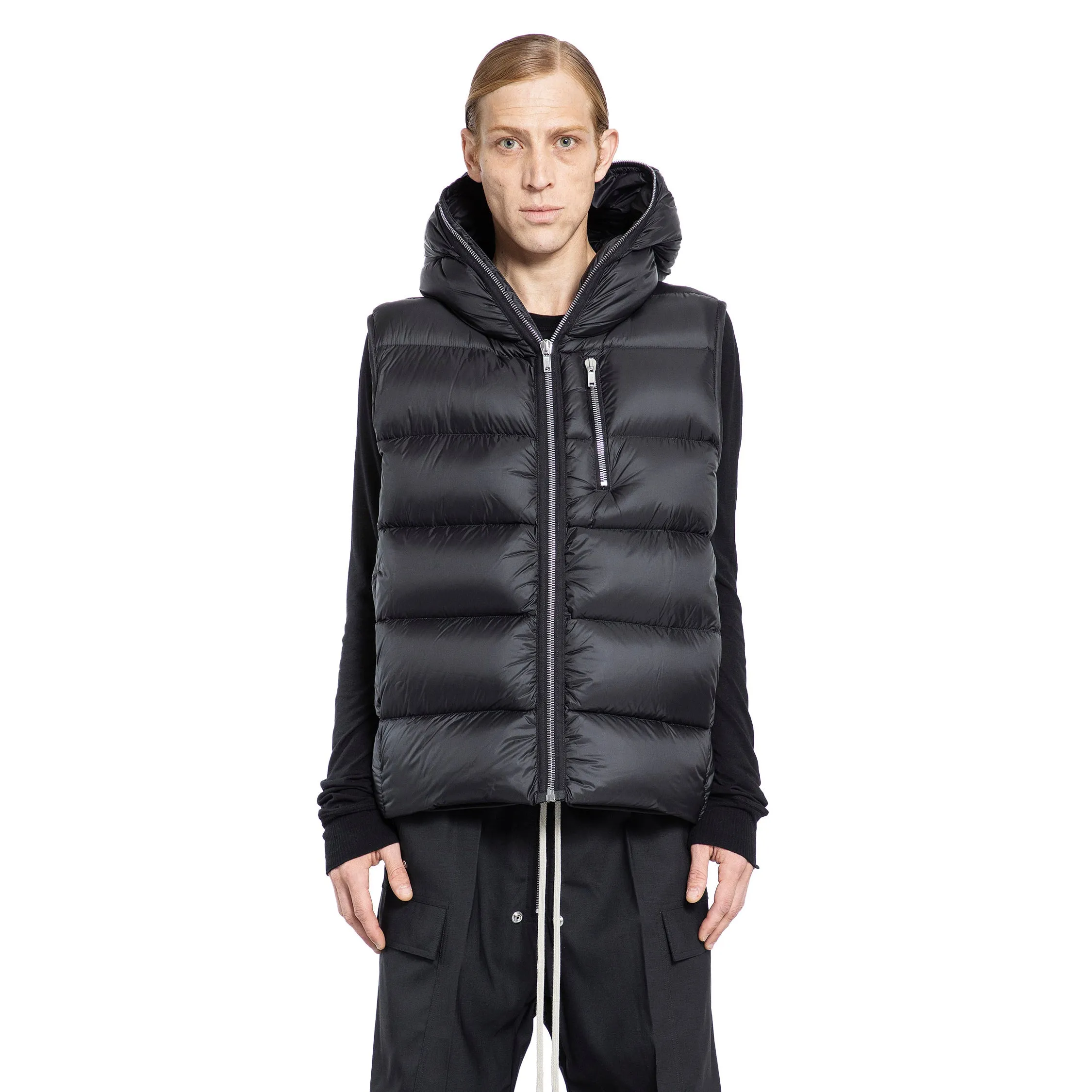 RICK OWENS MAN BLACK VESTS