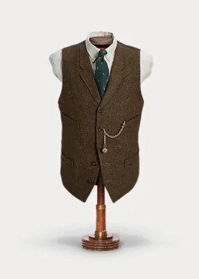 RRL Wool Tweed Notch Lapel Vest