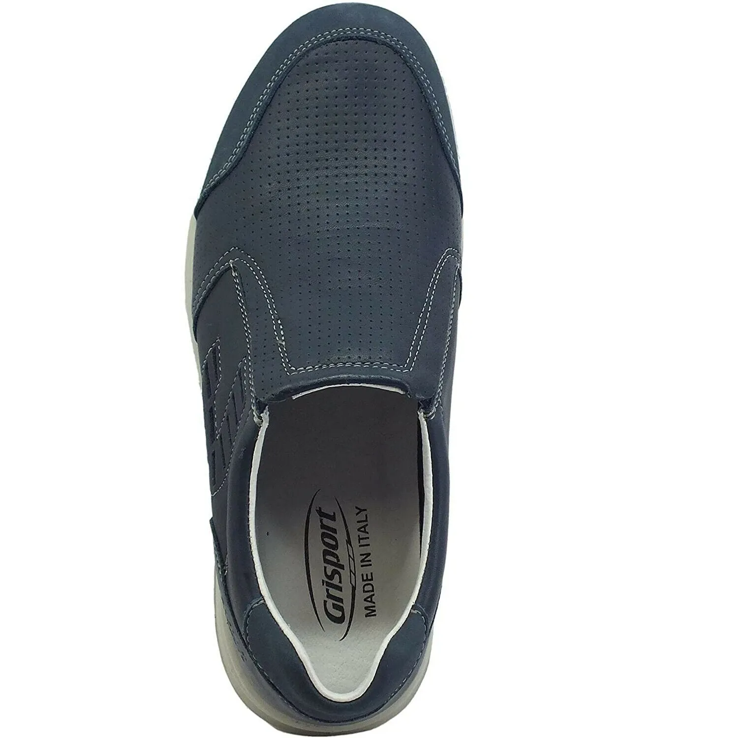 Scarpe uomo Grisport - Art. 43003T17 mocassino navy in pelle casual