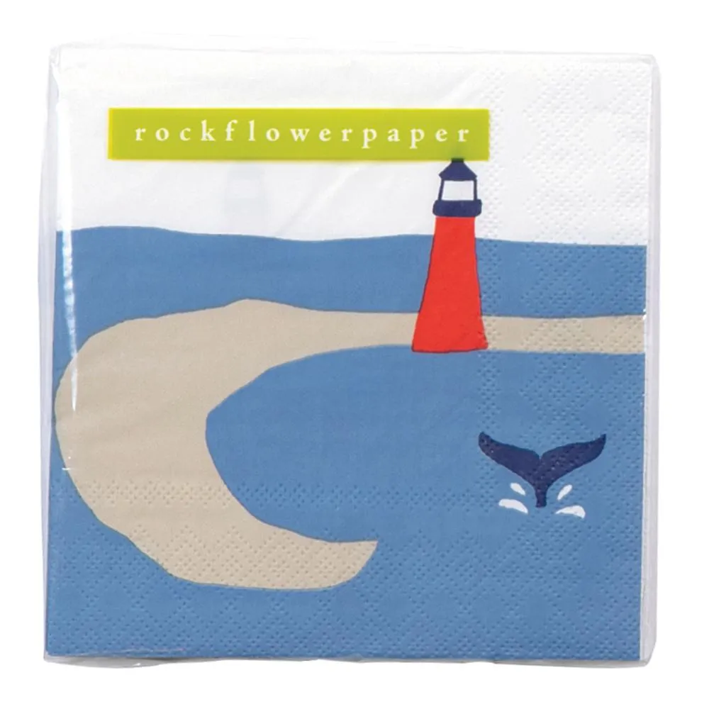 Seaside Lighthouse Paper Cocktail Napkins (Pack of 20)