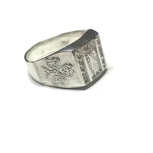 Silver 925 CZ San Judas Tadeo Ring