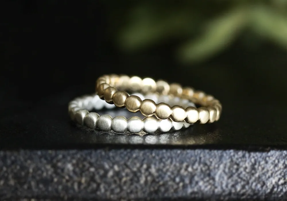 Silver Organic Pebble Band