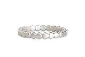 Silver Organic Pebble Band